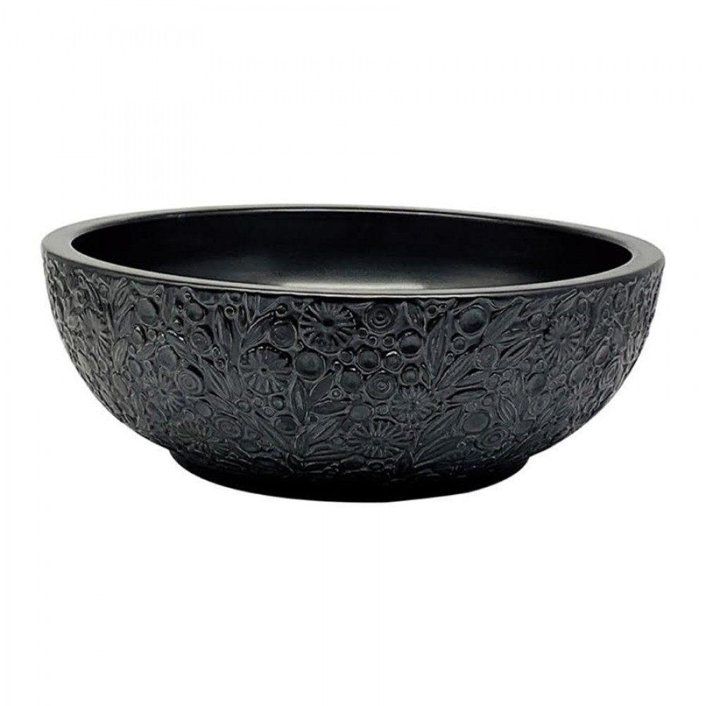 Siyah Motifli Seramik Lavabo