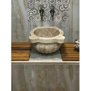 Emparador Kavun Dilimli Mermer Kurna