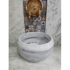 Homojen Modern Düz Mermer Kurna