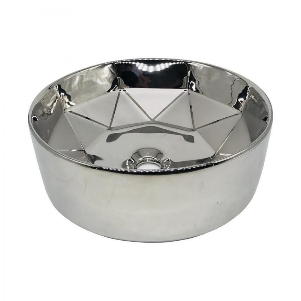 Gümüş Edge Hazneli Seramik Lavabo