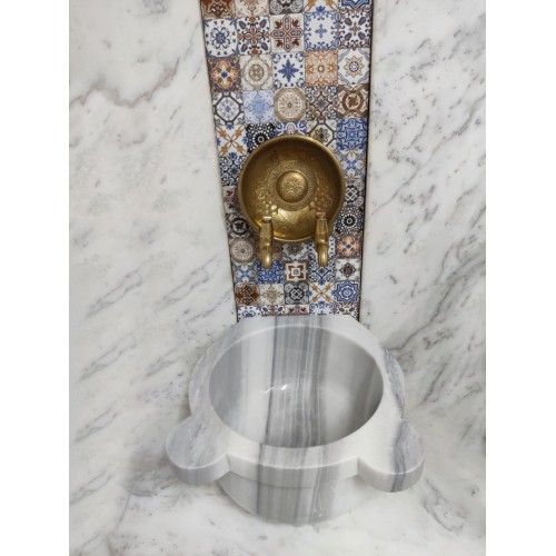 Marmara Düz Mermer Kurna