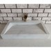 Beyaz Dikdörtgen Gizli Giderli Mermer Lavabo Beyaz Dikdörtgen Gizli Giderli Mermer Lavabo