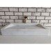 Beyaz Dikdörtgen Gizli Giderli Mermer Lavabo Beyaz Dikdörtgen Gizli Giderli Mermer Lavabo