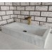 Beyaz Yay Mermer Lavabo