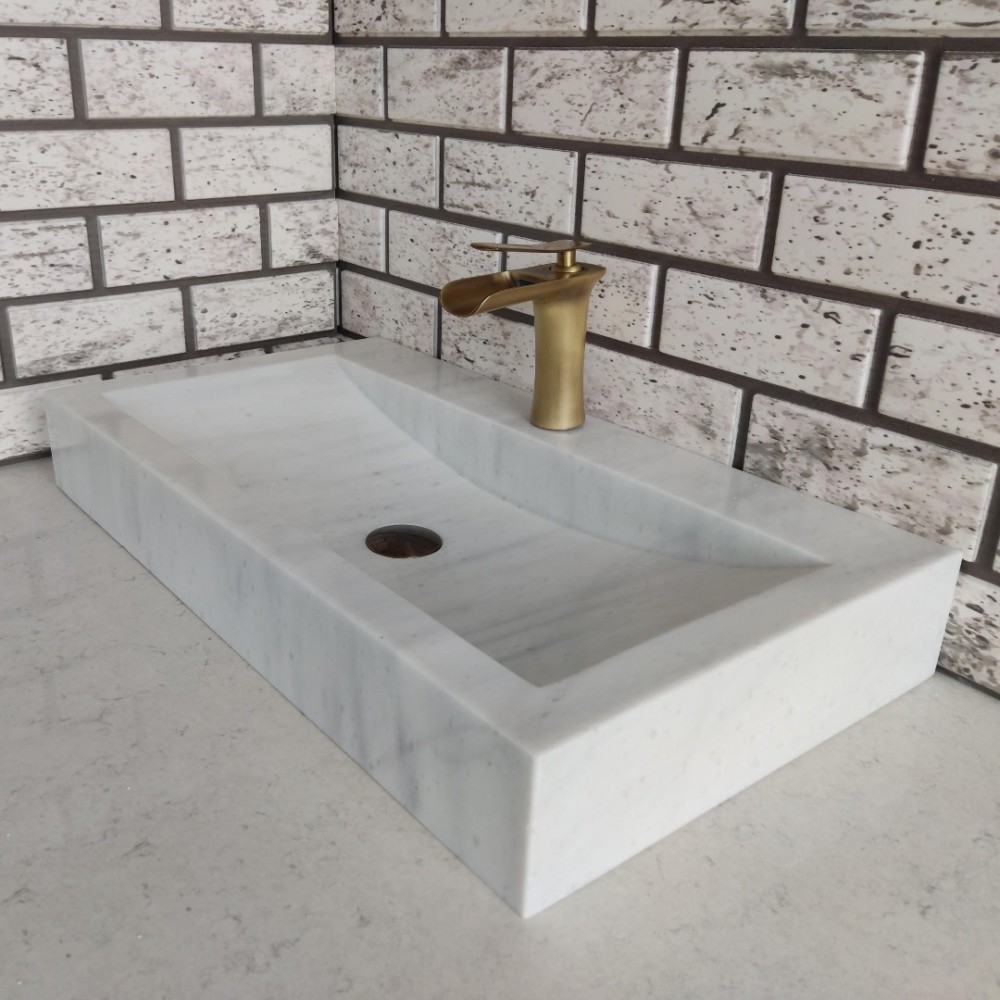 Beyaz Yay Mermer Lavabo Beyaz Yay Mermer Lavabo