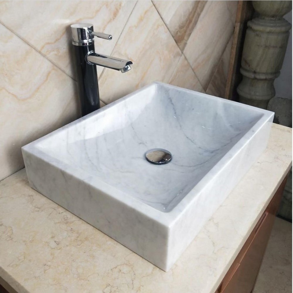 Beyaz Live Mermer Lavabo Beyaz Live Mermer Lavabo