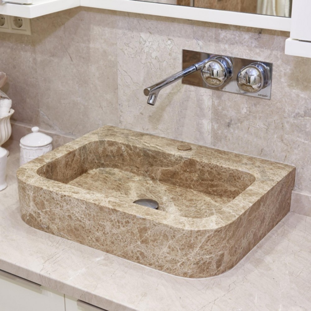 Emparador Kare Mermer Lavabo Emparador Kare Mermer Lavabo