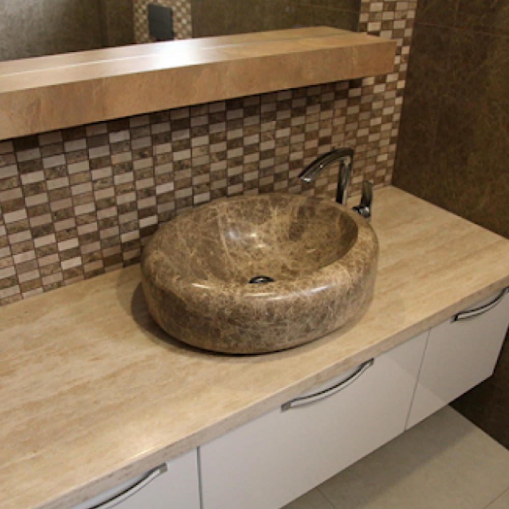 Emparador Elips Teker Mermer Lavabo Emparador Elips Teker Mermer Lavabo