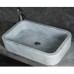 Gri Köşeli Mermer Lavabo