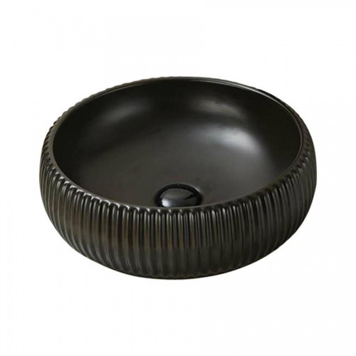 Siyah Kanallı Seramik Lavabo