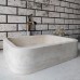 Traverten Dik Köşe Oval Mermer Lavabo Traverten Dik Köşe Oval Mermer Lavabo