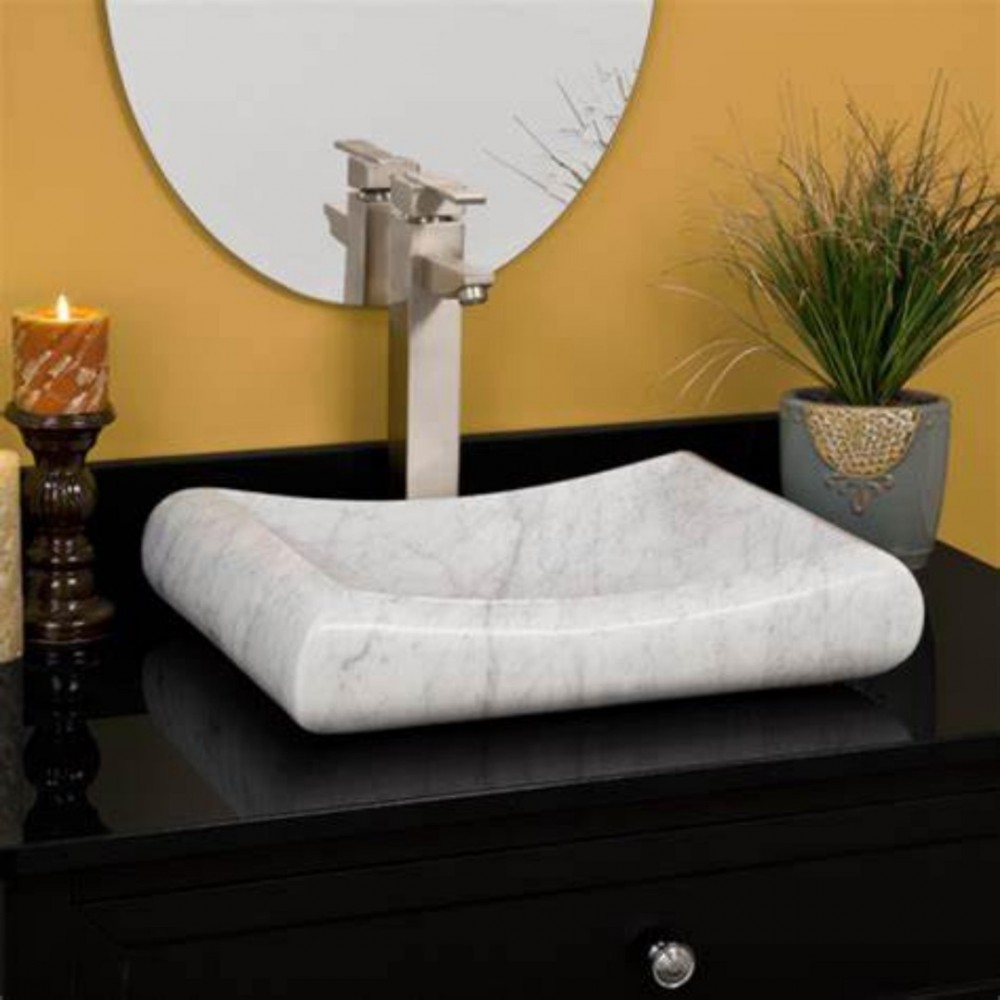 Beyaz Steep Mermer Lavabo Beyaz Steep Mermer Lavabo