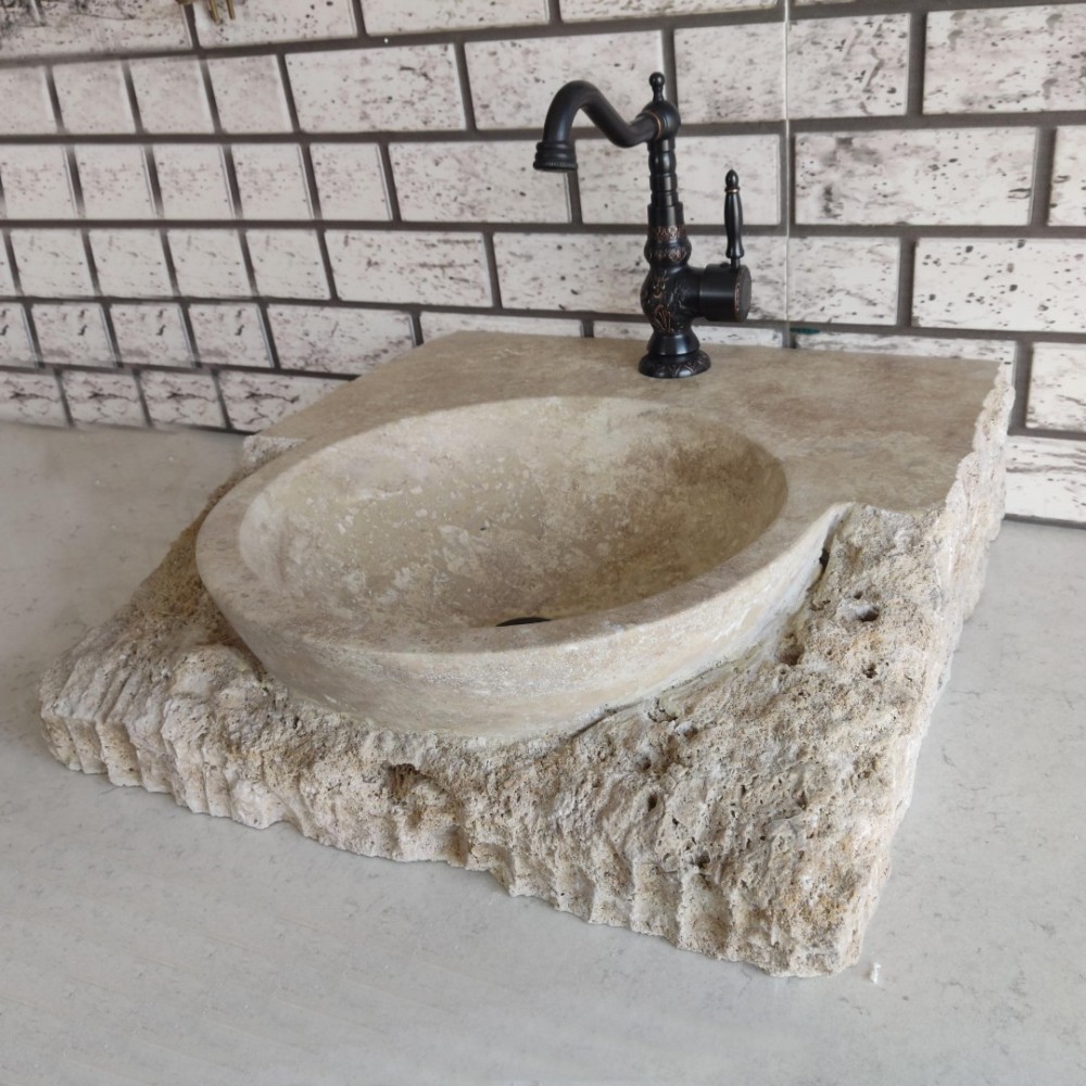 Traverten Masif Mermer Lavabo Traverten Masif Mermer Lavabo