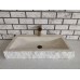 Traverten Yay Patlatma Mermer Lavabo