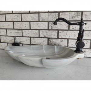 Homojen Yaprak Mermer Lavabo