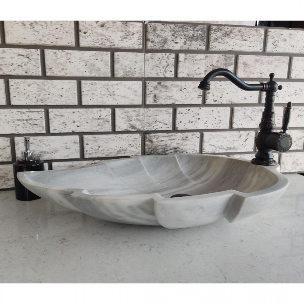 Homojen Yaprak Mermer Lavabo Homojen Yaprak Mermer Lavabo