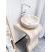 Bej Sole Dikey Mermer Lavabo Bej Sole Dikey Mermer Lavabo