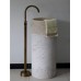 Bej Silindir Dikey Mermer Lavabo Bej Silindir Dikey Mermer Lavabo