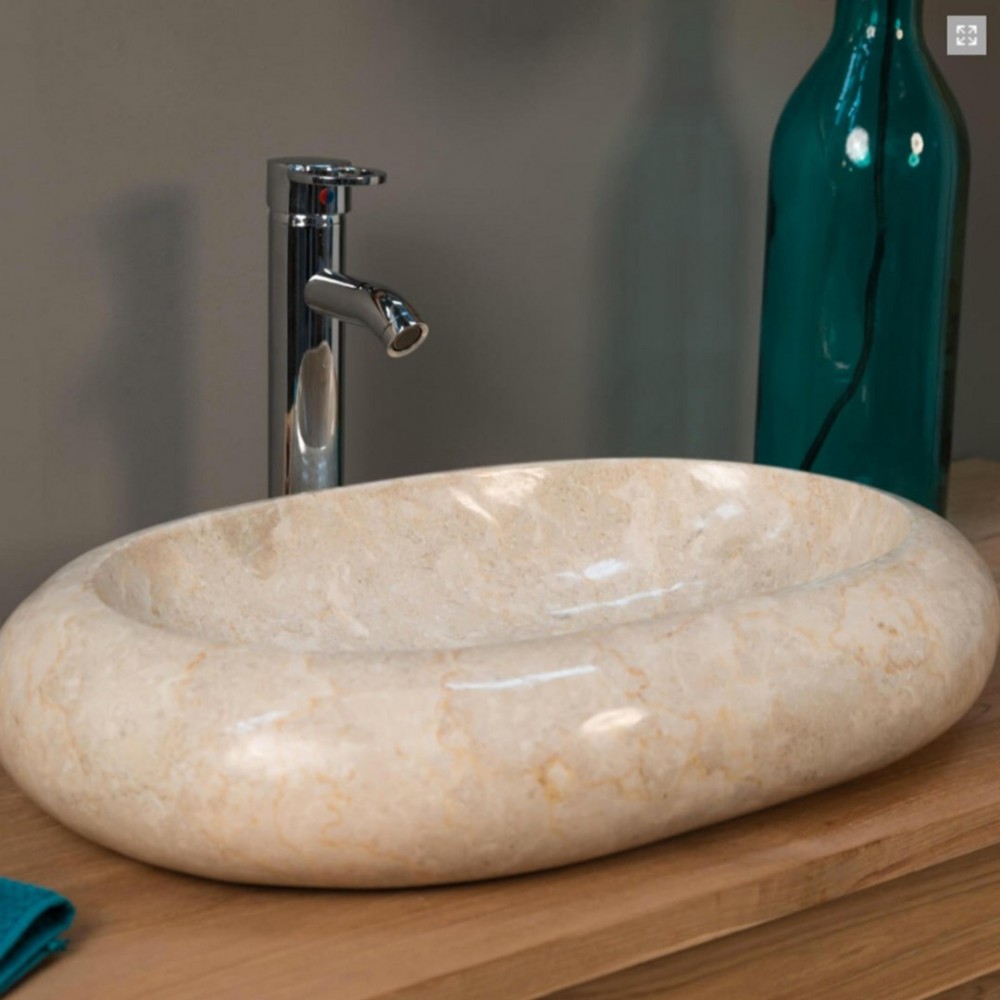 Bej Dens Mermer Lavabo Bej Dens Mermer Lavabo