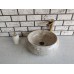 Bej Teker Mermer Lavabo Bej Teker Mermer Lavabo
