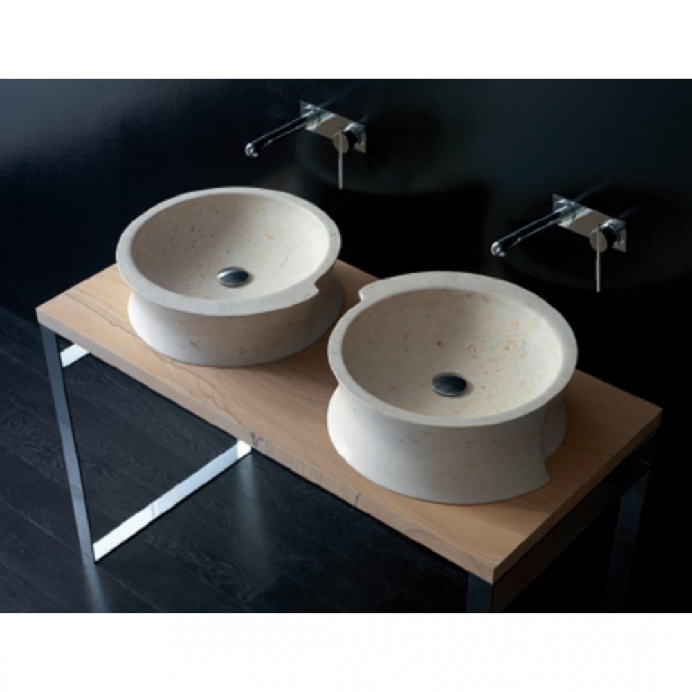 Bej Yuvarlak Mermer Lavabo Bej Yuvarlak Mermer Lavabo