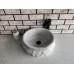 Beyaz Silindir Patlatma Mermer Lavabo