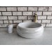 Beyaz Teker Mermer Lavabo