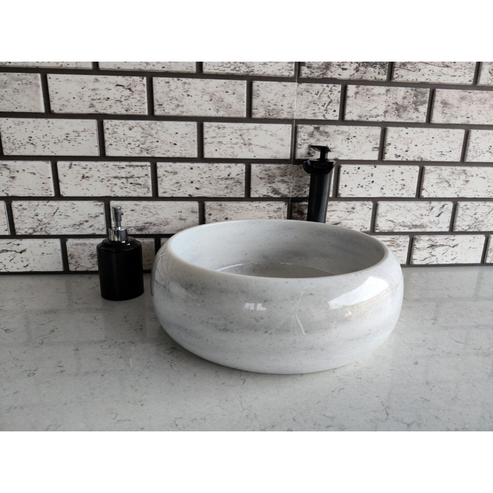 Beyaz Teker Mermer Lavabo Beyaz Teker Mermer Lavabo