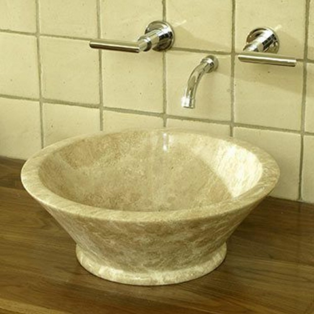 Traverten Cone Mermer Lavabo Traverten Cone Mermer Lavabo