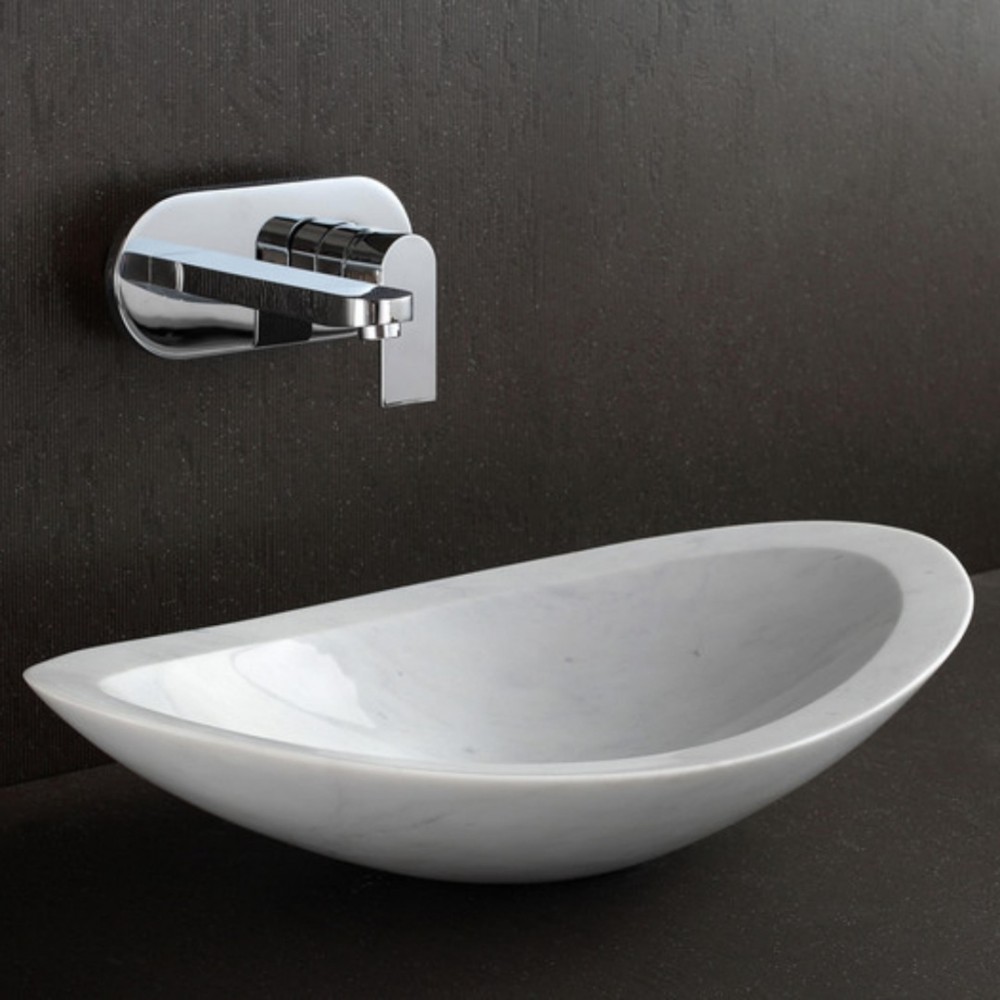 Beyaz Elips Mermer Lavabo Beyaz Elips Mermer Lavabo