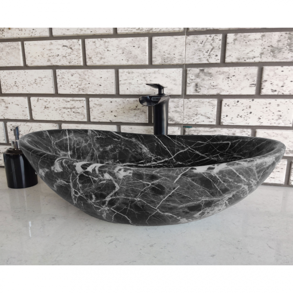 Toros Siyahı Elips Lavabo Toros Siyahı Elips Lavabo