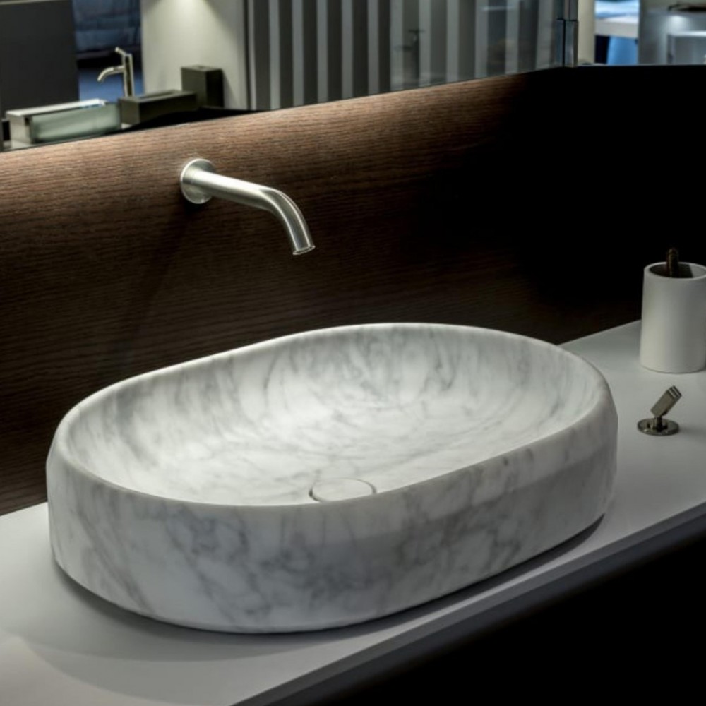 Elips Yuvarlak Mermer Lavabo Elips Yuvarlak Mermer Lavabo