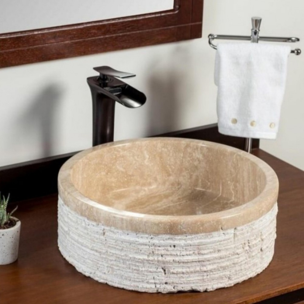 Traverten Eskitme Mermer Lavabo Traverten Eskitme Mermer Lavabo