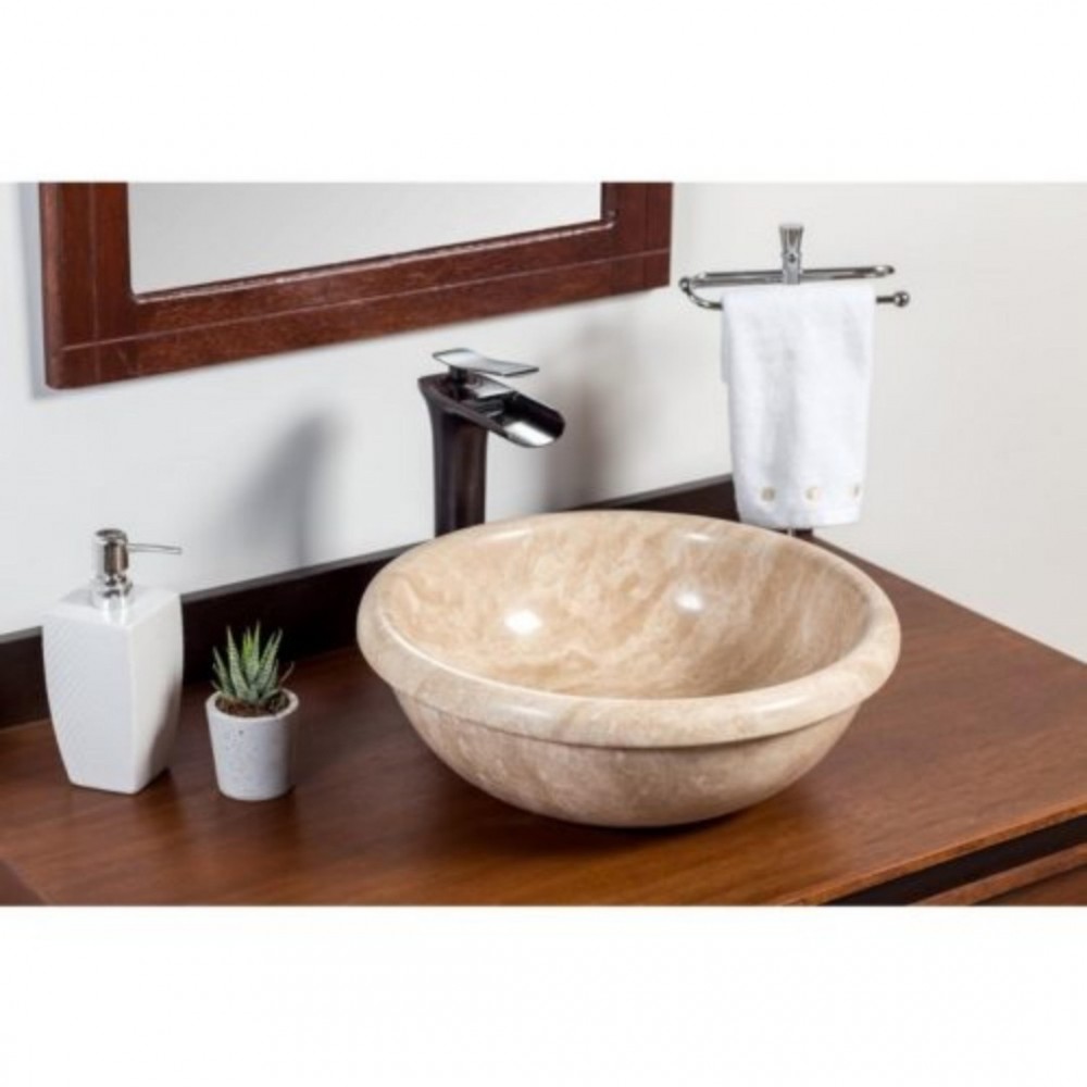 Traverten Gear Yuvarlak Mermer Lavabo Traverten Gear Yuvarlak Mermer Lavabo