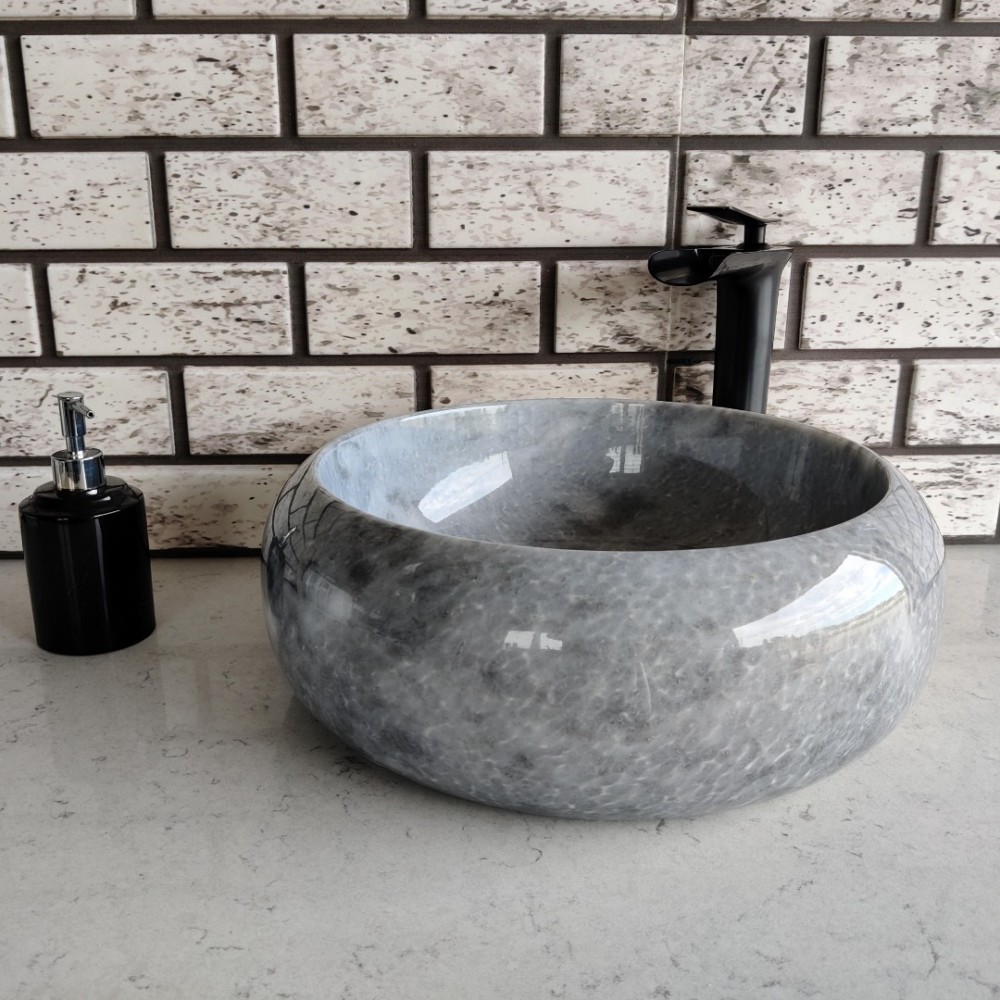 Gri Teker Mermer Lavabo Gri Teker Mermer Lavabo