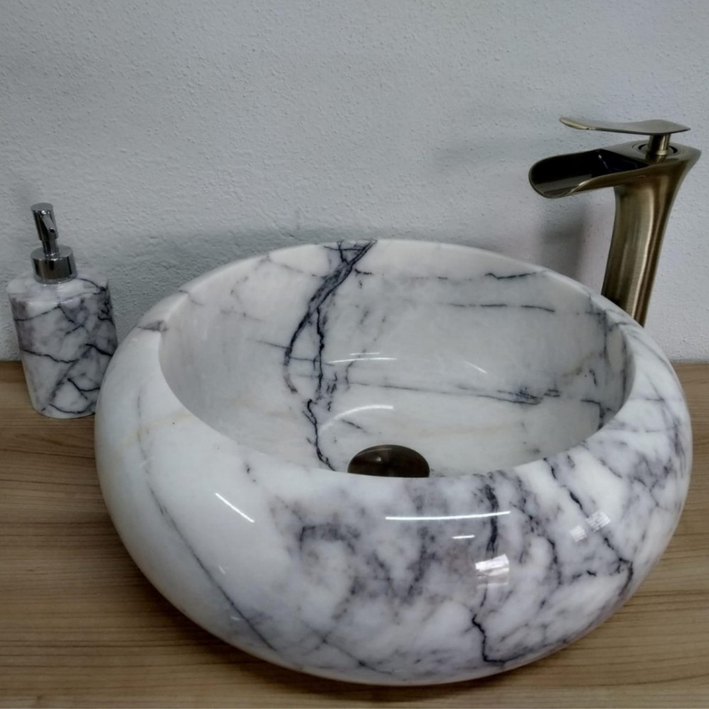 Leylak Teker Mermer Lavabo Leylak Teker Mermer Lavabo