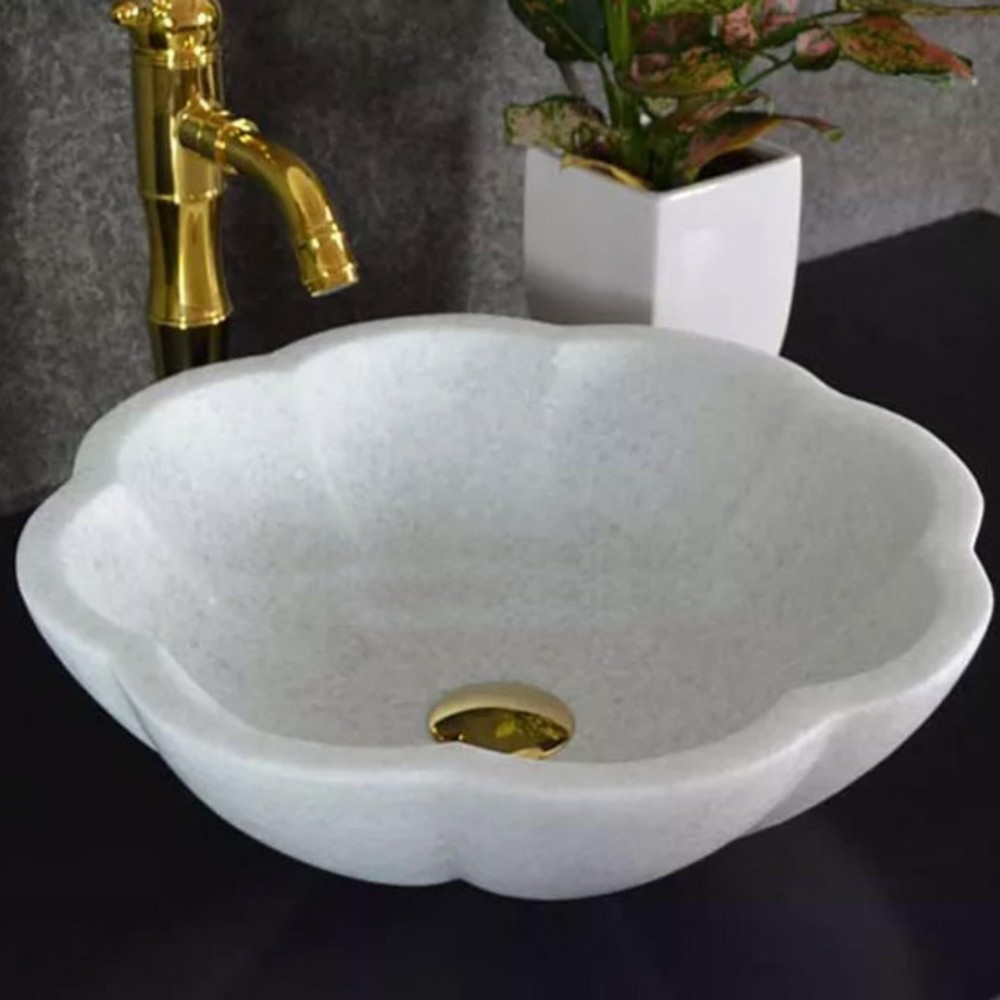 Beyaz Papatya Mermer Lavabo Beyaz Papatya Mermer Lavabo