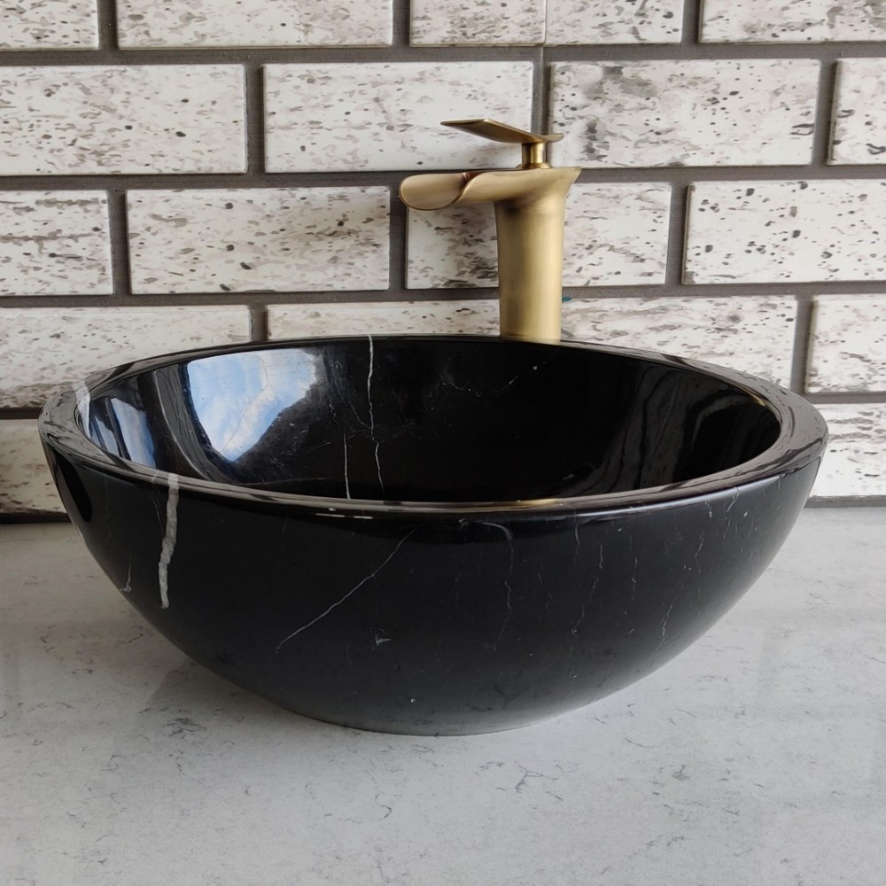 Toros Siyah Çanak Mermer Lavabo Toros Siyah Çanak Mermer Lavabo