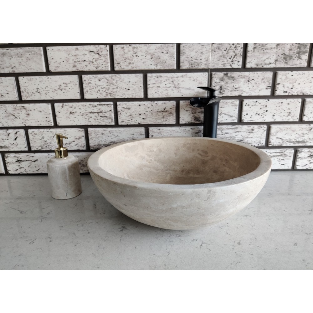 Traverten Çanak Mermer Lavabo Traverten Çanak Mermer Lavabo