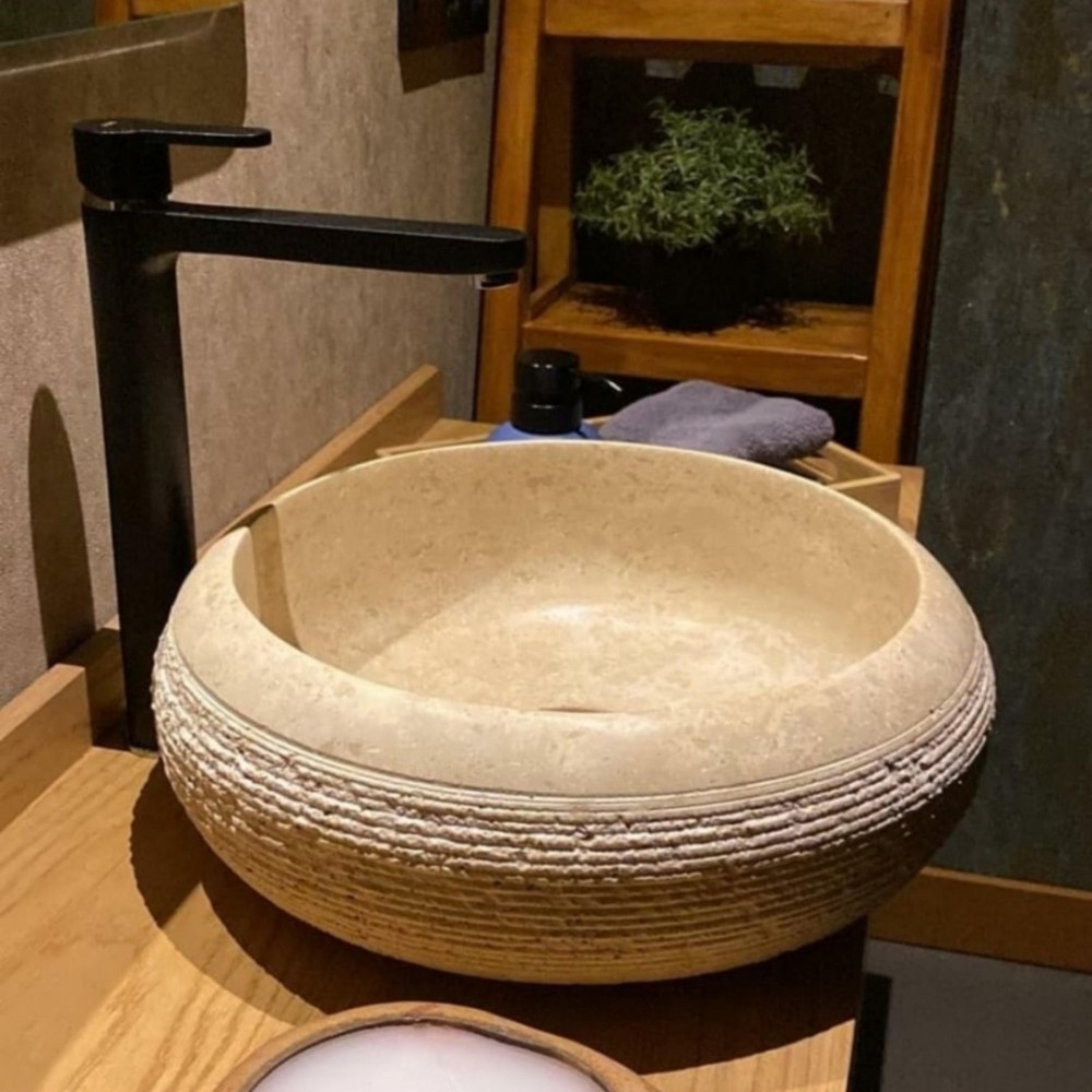 Traverten Scall Mermer Lavabo Traverten Scall Mermer Lavabo