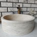 Traverten Silindir Mermer Lavabo Traverten Silindir Mermer Lavabo