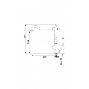 Beyaz Rustik Eviye Bataryası