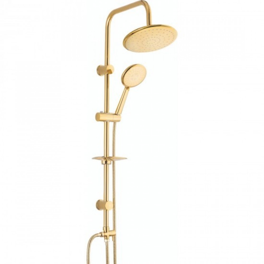 Altın Yuvarlak Duş Seti Altın Yuvarlak Duş Seti