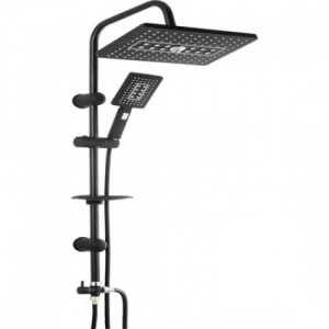 Siyah Kare Duş Seti