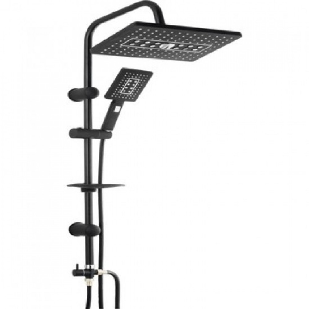 Siyah Kare Duş Seti Siyah Kare Duş Seti