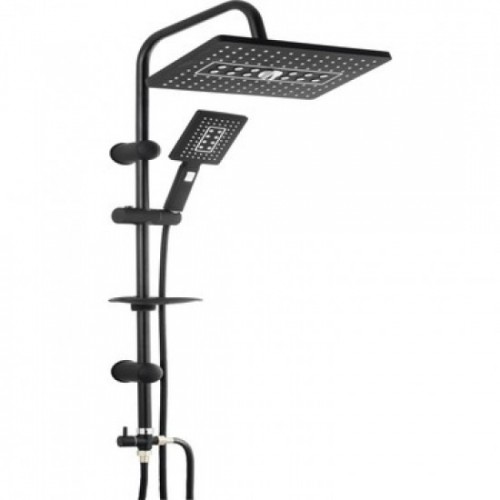 Siyah Kare Duş Seti