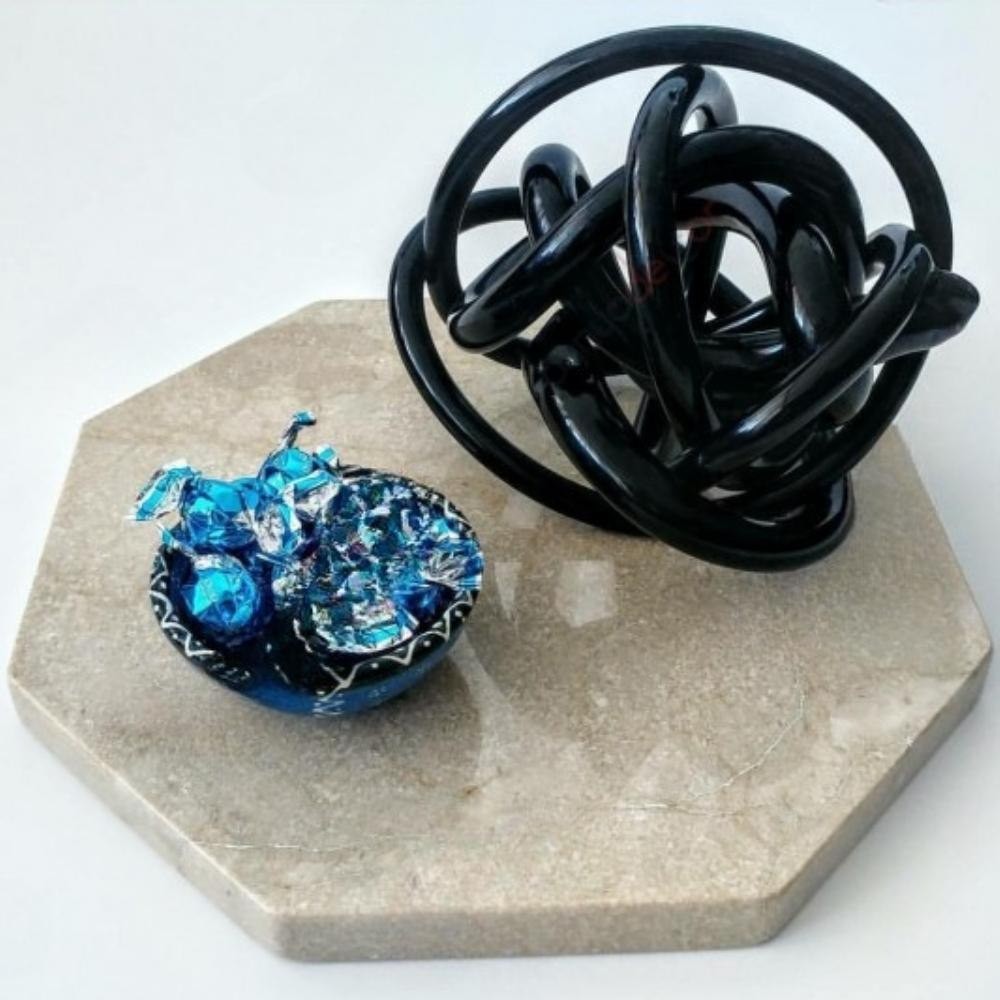 Rustik Sekizgen Servis ve Sunum Tabağı