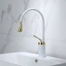 Beyaz - Gold Minimal Mid Lavabo Bataryası Beyaz - Gold Minimal Mid Lavabo Bataryası