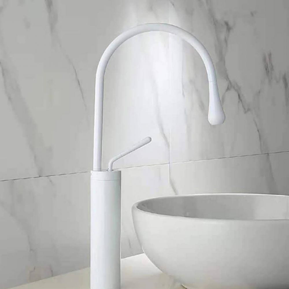 Beyaz Minimal Max Çanak Lavabo Bataryası Beyaz Minimal Max Çanak Lavabo Bataryası