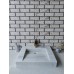 Beyaz Gizli Giderli Köşe Mermer Lavabo Beyaz Gizli Giderli Köşe Mermer Lavabo